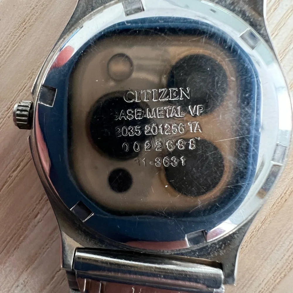 Citizen Watch Vintage White Dial Stainless Adjustable Bracelet Quartz